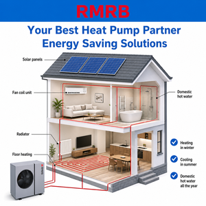 Pompe à chaleur air-eau EVI Scroll R290 de 11,73 kW, A+++, contrôle WiFi, chauffage, refroidissement et ECS domestiques - Product Image 4