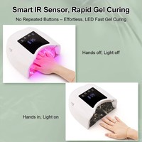 Machine à manucure professionnelle 98W, lampe UV LED rechargeable sans fil, sécheuse à ongles pour vernis gel, pour salon de beauté