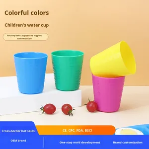 Gobelet d'eau coloré en PP pour enfants, résistant aux chutes, pour la consommation directe à domicile, idéal pour l'été, pour le dropshipping transfrontalier - Product Image 3