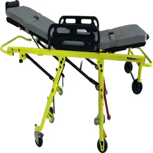 Hospital And First Aid Usage Foldable And Adjustable Emergency Ambulance Stretcher With Aluminum Alloy Material For Transferring