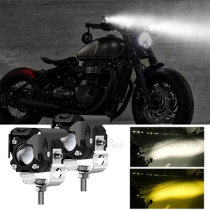 Foco LED para Motocicleta, 6000LM, Lente Bicolor, Luz de Trabajo Externa, 6000K, Luz de Largo y Corto Alcance - Product Image 3