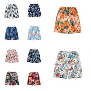 Pantalones de Playa Hawaianos para Hombre, Estampado Floral, con Cordón, Estilo Hong Kong, Holgados, Casuales, Estilo Coreano, para Parejas - Product Image 1