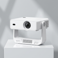Projecteur de cinéma portable Android 14 pour l'extérieur avec correction automatique de la distorsion trapézoïdale, décodage 4K natif 720P, projecteur LED pour home cinéma