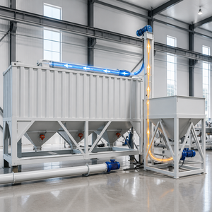 Mobile Horizontal Silo 30T 50T Foundation-Free Portable Cement Storage Silo with Vertical Auger Conveyor <strong>for</strong> <strong>Sale</strong> - Product Image 6