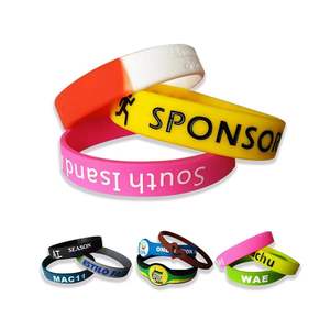 Promosyon hediye ve olaylar için kişiselleştirilmiş özelleştirme kauçuk bileklik silikon özel silikon bilekliği - Product Image 6