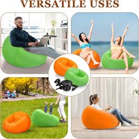 Fauteuils gonflables, canapé gonflable avec pompe à air électrique, canapé gonflable pliable et portable, canapé paresseux