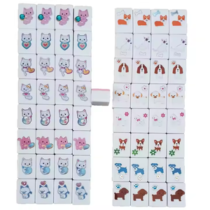 16x24x12mm Autocollant Personnalisé Jeux de Table 49 Bloc Bord de Mer Évasion Mahjong Jeu de Tuiles 49 Blocs - Product Image 5