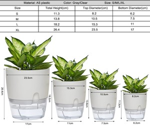 Maceta transparente de aireación automática para orquídeas, violetas africanas, maceta hidropónica de crecimiento de raíces visible transparente - Product Image 6