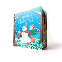 Yeni noel 3d pop up yatmadan hikaye kitabı çocuk noel hediyesi erkek kız oyunları kitap su yalıtım tasarımı