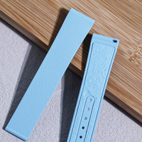 Bracelet de montre en caoutchouc FKM Jettda, vente flash, 20 mm, attache rapide, compatible Omeg-X-Swatc-Moonswatch Spedmaster, étanche, fermoir papillon