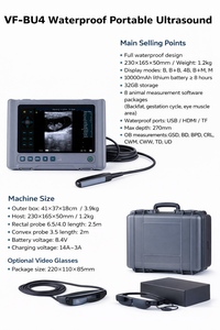 Máquina de Ultrasonido Veterinario Portátil de Venta Directa de Fábrica, Escáner de Ultrasonido Tipo B para Vacas, Caballos, Bovinos, Equinos, Uso en Granjas - Product Image 4