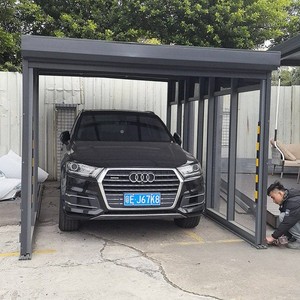 Auvent pliable télescopique pour voiture, abri de jardin, volet roulant extérieur, garage de villa pliable manuel en alliage d'aluminium - Product Image 1