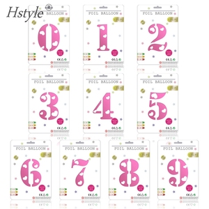 Ballons en aluminium avec chiffres de 0 à 9, couleur or et argent, 16, 32, 40 pouces, décoration de fête d'<span class=keywords><strong>anniversaire</strong></span> pour enfants, cadeaux de mariage, SBF133 - Product Image 5