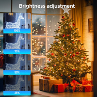 Guirnalda de Luces LED de Navidad con Cable Verde IP65, Luces Decorativas para Árbol, Valla y Jardín