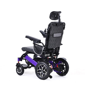 <span class=keywords><strong>Fauteuil</strong></span> <span class=keywords><strong>roulant</strong></span> <span class=keywords><strong>électrique</strong></span> pliable en alliage d'aluminium à longue portée de 25 km, inclinable avec télécommande, parmi les plus vendus - Product Image 3