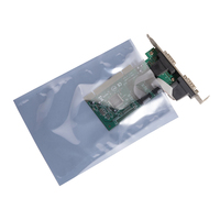 Sac de protection rfid en plastique Pe antistatique, personnalisé, argenté, thermoscellé