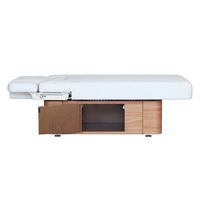 Ascenseur électrique de luxe lit de Massage thermique en bois lumière LED chauffante Bluetooth musicothérapie moderne pour beauté Spa importé corée