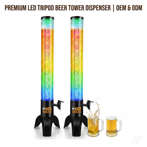 Distributeur de Boissons LED en Forme de <span class=keywords><strong>Girafe</strong></span>, Tour à Bière Lumineuse, Fontaine à Boissons de Table, Serveur de Liquides pour Fêtes, Accessoire de Bar pour Boîte de Nuit - Product Image 1