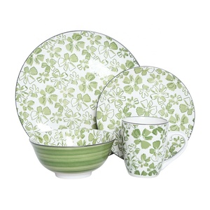 Juego de vajilla de cerámica con patrón de impresión, juego de vajilla de cocina - Product Image 2