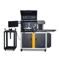 Machine de cintrage de lettres en relief CNC entièrement automatique avec logiciel de contrôle de profondeur de rainurage, hauteur 200 mm pour la fabrication de panneaux métalliques