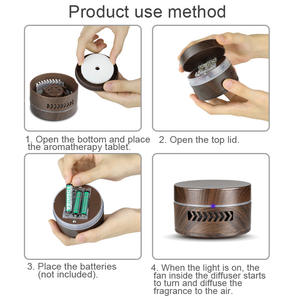 Diffuseur d'aromathérapie créatif avec interrupteur à vibration, 700g, grain de bois de santal, pour la maison, le bureau et la voiture - Product Image 5