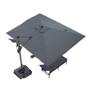 Grande <span class=keywords><strong>esterno</strong></span> commerciale rettangolo in alluminio Offset 360-D rotazione impermeabile giardino Patio ombrello <span class=keywords><strong>per</strong></span> banchetti dipinti picnic - Product Image 1