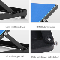 Planche inclinée portable en métal réglable en acier pour les squats de yoga et l'étirement du mollet avec mousse