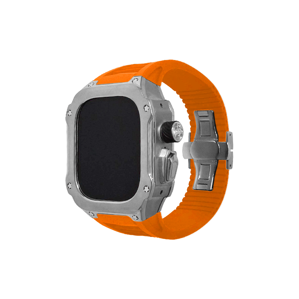Plata con naranja