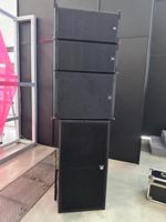 Système de sonorisation portable pour événements en plein air CVR, enceinte puissante Line Array 800W RMS/3200W Peak, double haut-parleur de 10 pouces, étanche, durable, XLR