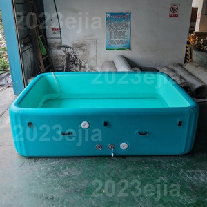 Piscine gonflable rigide pliable légère en Drop Stitch, rectangulaire, facile à ranger pour <span class=keywords><strong>les</strong></span> voyages et le jardin - Product Image 3