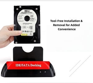 Station d'accueil pour disque dur externe, lecteur de carte, hub USB, boîtier HDD en plastique 2.5/3.5 IDE <span class=keywords><strong>SATA</strong></span> - Product Image 4