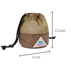 Sacs de sport en toile à fond rond avec logo personnalisé pour le ramassage de balles de jeu en extérieur, avec cordon de serrage - Product Image 5