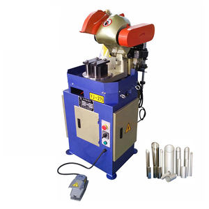 Máquina de corte de tubos de acero neumática, cortadora semiautomática de caña y tubo de acero, altura de YJ-275Q ajustable, color <span class=keywords><strong>azul</strong></span> - Product Image 2