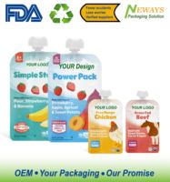 Pochettes souples personnalisées pour bébés : Protéines, aliments, lait, purée de fruits – Doypacks biodégradables imprimés flexo avec fermeture éclair