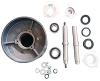 Pièces de rouleau de récolteuse Starlight 7888/988 : Arbre à fil intérieur avec couvercle d'extrémité en acier moulé – Neuf