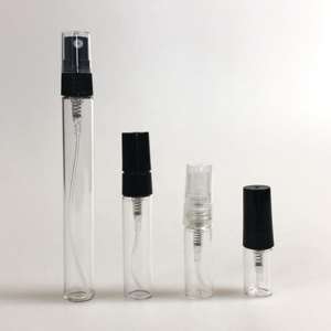 Empty 2ml 2.5ml 3ml 5ml 10ml Small <b>Mini</b> <b>Perfume</b> Sample Bottles Glass Vials with Pump Spray Screen Printing Clear/Ambre Color - Product Image 4