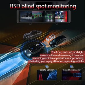 Carlover <span class=keywords><strong>4</strong></span> Lens Dash <span class=keywords><strong>Cam</strong></span> 4K Mirror Dashcam ADAS BSD WiFi Espejo retrovisor Cámara Dashcam para coche - Product Image 3