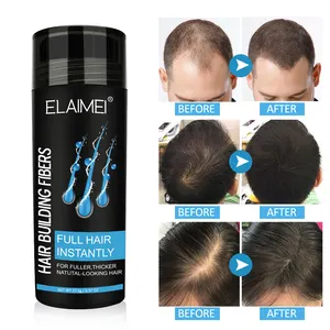 ELAIMEI Private Label Hair Loss Treatment Building Fibers Spray Powder Growth Hair Wig Fiber With Nozzle