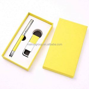Ensemble cadeau d'affaires personnalisé en gros fabriqué en Chine pour hommes, stylo en métal de luxe et porte-clés avec logo personnalisé à prix compétitif - Product Image 3