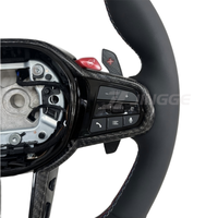 Volant de voiture en cuir et fibre de carbone Blue Label pour G20 330i G30 G38 G06 G11 G26 G42 G80 F10 F30 6 3 Series Sport Intérieur