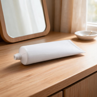 Envases de Bambú para Productos Cosméticos y de Cuidado Personal, Tubos Exprimibles para Lociones y Cremas, Ideales para Baño, Oficina y Viajes