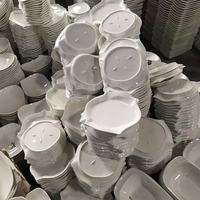 Vaisselle en céramique blanche en gros de Chaozhou, assortiment en tonnes, assiettes et plats variés