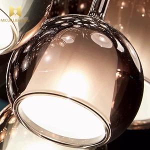 İskandinav modern yaratıcı moda romantik cam küre kolye ışık cafe restaurant bar art deco avize - Product Image 3