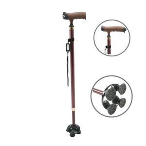 Bastón plegable de lujo nórdico antiguo para hombre, accesorio de autodefensa elegante, bastón y bastón de moda para ancianos para senderismo - Product Image 1