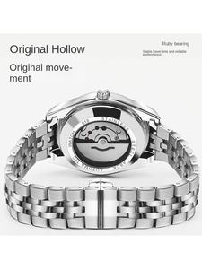 <span class=keywords><strong>Reloj</strong></span> Mecánico Automático para Hombre, 41 mm, Esfera Azul, Tourbillon, 50 ATM, Resistente al Agua, Calendario Luminoso, Metal Acrílico - Product Image 5