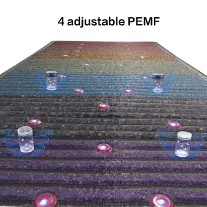 7 Crystal Chakra Photon Far Infrared Pemf Mat 190*80CM Pemf Magnetic Crystal Therapy Mat