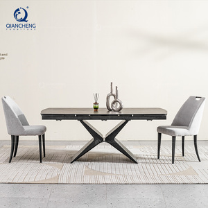 <span class=keywords><strong>Tavolo</strong></span> da Pranzo <span class=keywords><strong>Allungabile</strong></span> QIANCHENG, Moderno e Pieghevole, Direttamente dalla Cina, con Piano in Pietra Sinterizzata, Set <span class=keywords><strong>Tavolo</strong></span> da Pranzo <span class=keywords><strong>Nero</strong></span> - Product Image 3