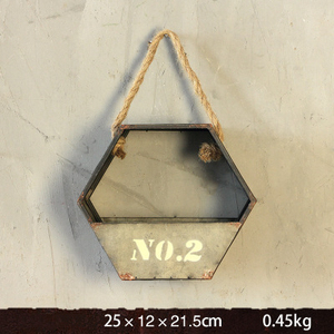 Maceta Colgante <span class=keywords><strong>de</strong></span> Metal con Forro <span class=keywords><strong>de</strong></span> Fibra <span class=keywords><strong>de</strong></span> Coco, Simulación <span class=keywords><strong>de</strong></span> Maceta - Product Image 6