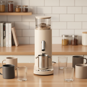 Molinillos de Café Cónicos Automáticos de Acero Inoxidable de Baja Velocidad - Uso Profesional y Doméstico con Control Táctil Electrónico - Product Image 5