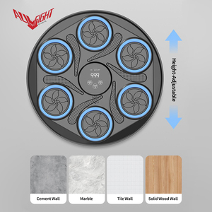 Cible de boxe intelligente ALLFIGHT 2026 avec synchronisation musicale et compteur de coups lumineux LED, entraîneur mural - Product Image 4